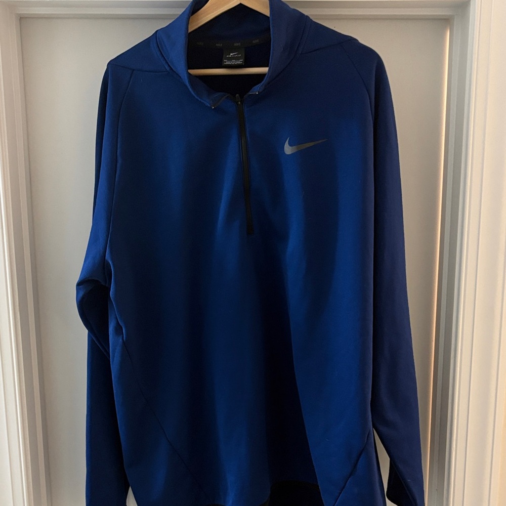 Nike Royal Blue Quarter-Zip Jacket